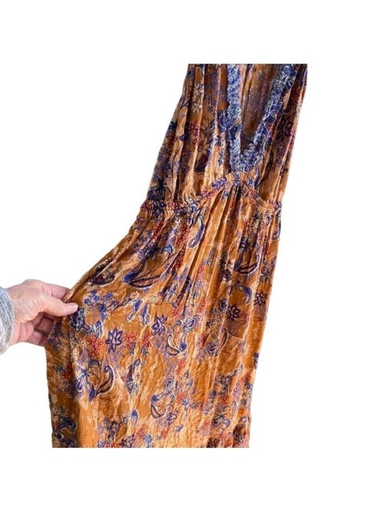 Angie Dresses & Skirts - Women's Angie Dress, Floral Paisley Print Rust Blue Size S